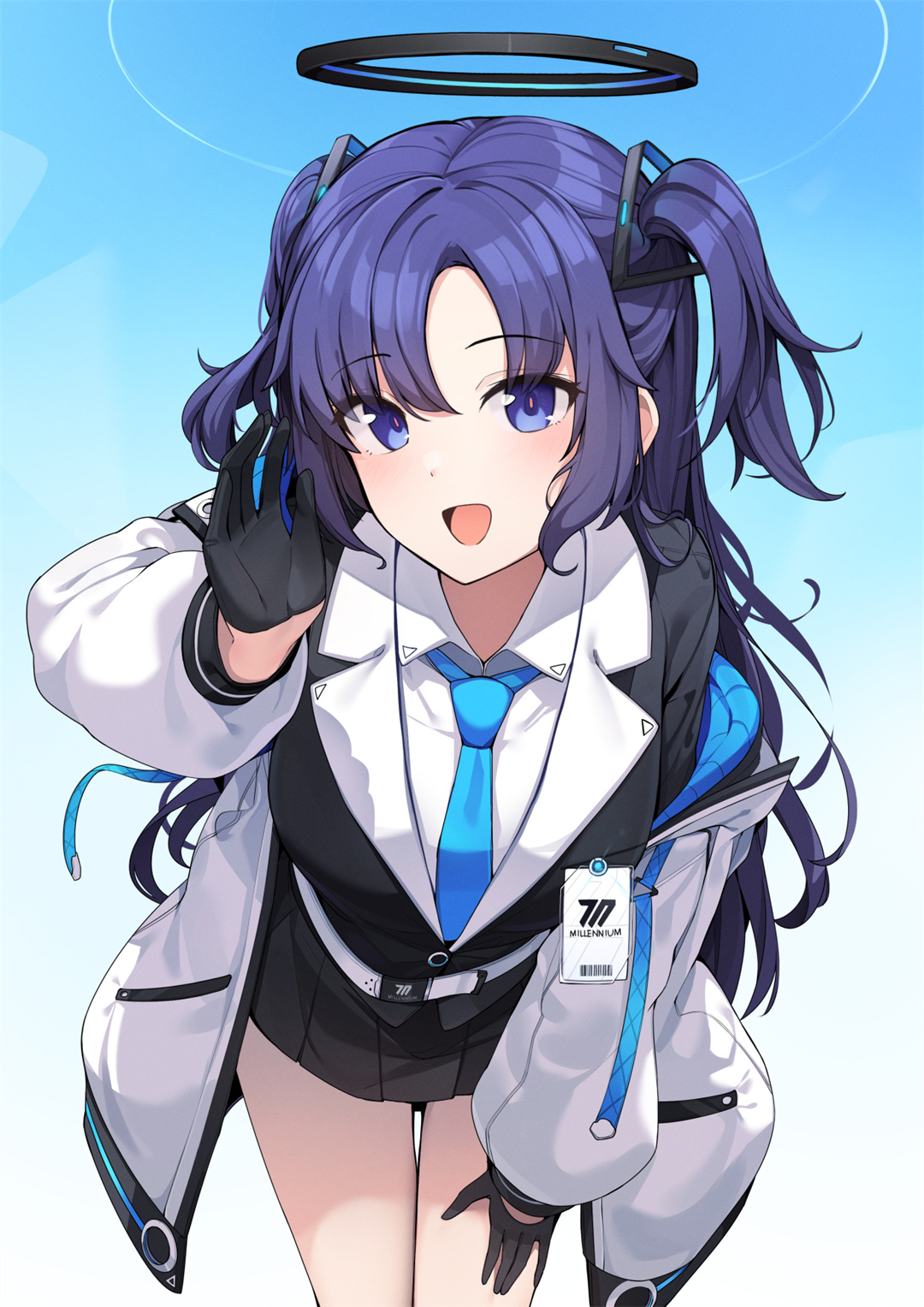 虚拟主播 白银诺艾尔 宝钟玛琳 初音未来JK装