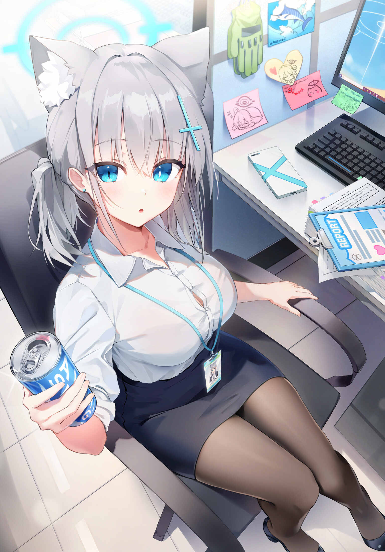 白丝少女 白洲梓 飞鸟马时 日本插画师MILTEA的美图壁纸