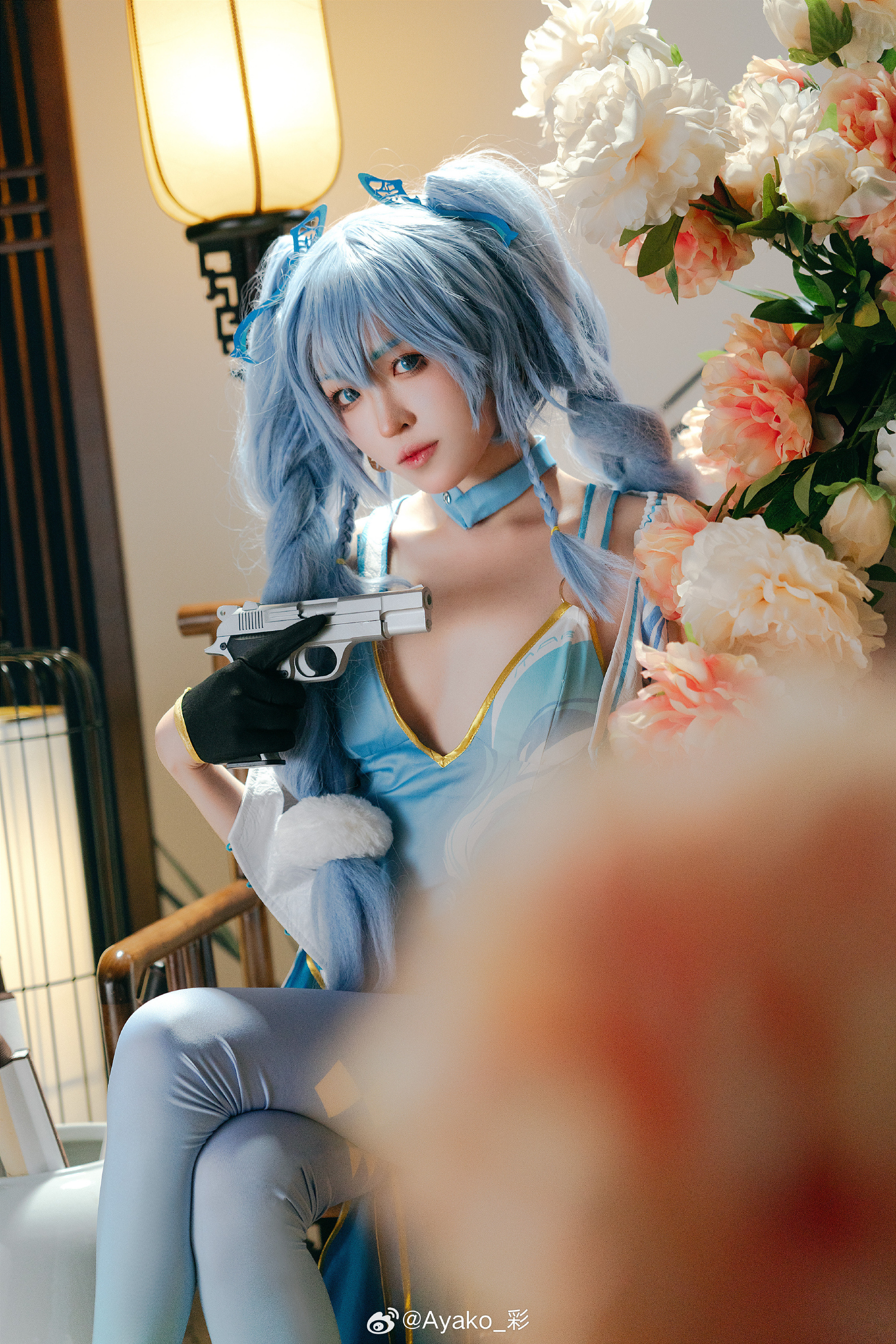 看不出你有这种兴趣呢，指挥官。少女前线 PA-15 翠雀媚@Ayako_彩 COSPLAY-第4张