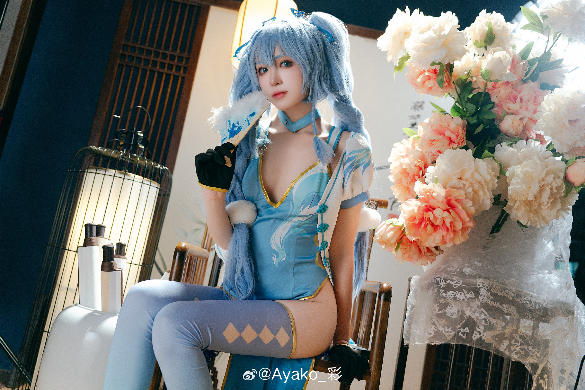 看不出你有这种兴趣呢，指挥官。少女前线 PA-15 翠雀媚@Ayako_彩 COSPLAY-第6张