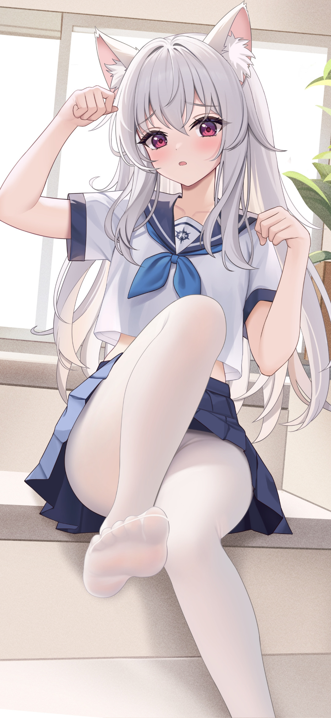【动漫壁纸】白毛兽耳少女 崩坏：星穹铁道 克拉拉 雁字归处故里草木参 壁纸-第8张