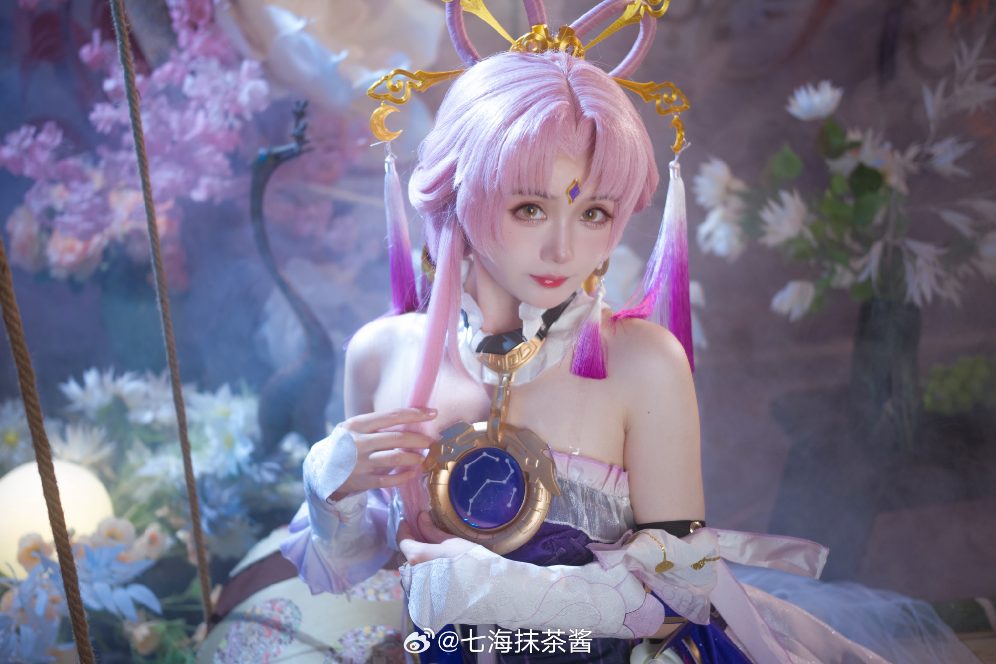 你的一举一动，早在法眼观测之内……崩坏:星穹铁道 符玄cos@七海抹茶酱 COSPLAY-第3张