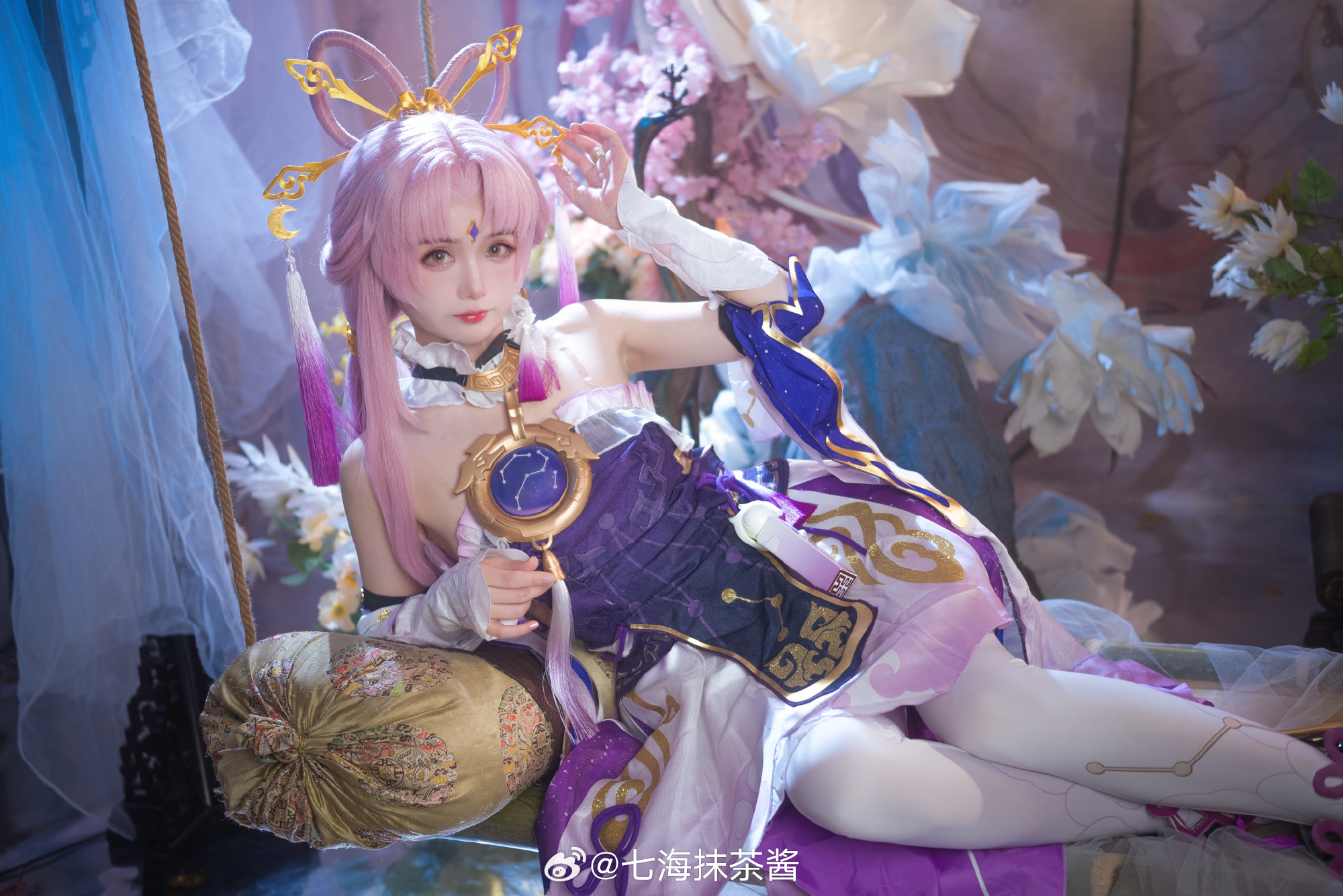 你的一举一动，早在法眼观测之内……崩坏:星穹铁道 符玄cos@七海抹茶酱 COSPLAY-第4张