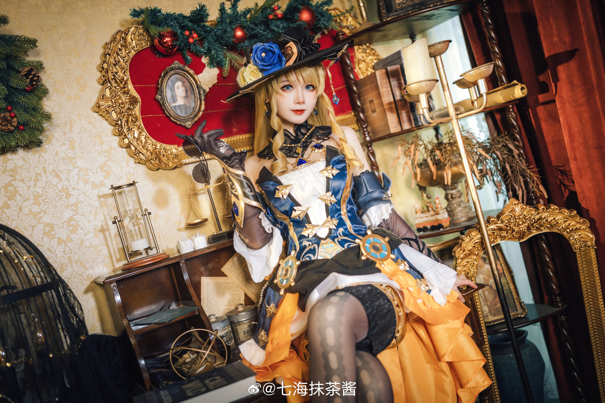 COSPLAY 啊，说到这个，今天要一起喝茶吗？原神 娜维娅@七海抹茶酱 COSPLAY-第3张