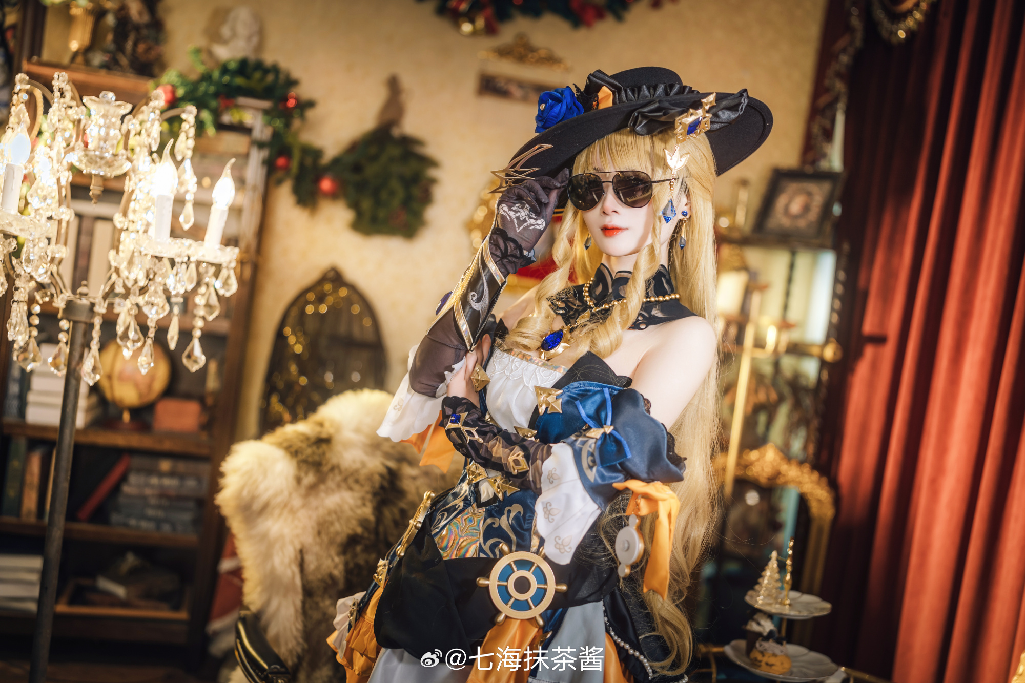 COSPLAY 啊，说到这个，今天要一起喝茶吗？原神 娜维娅@七海抹茶酱 COSPLAY-第12张