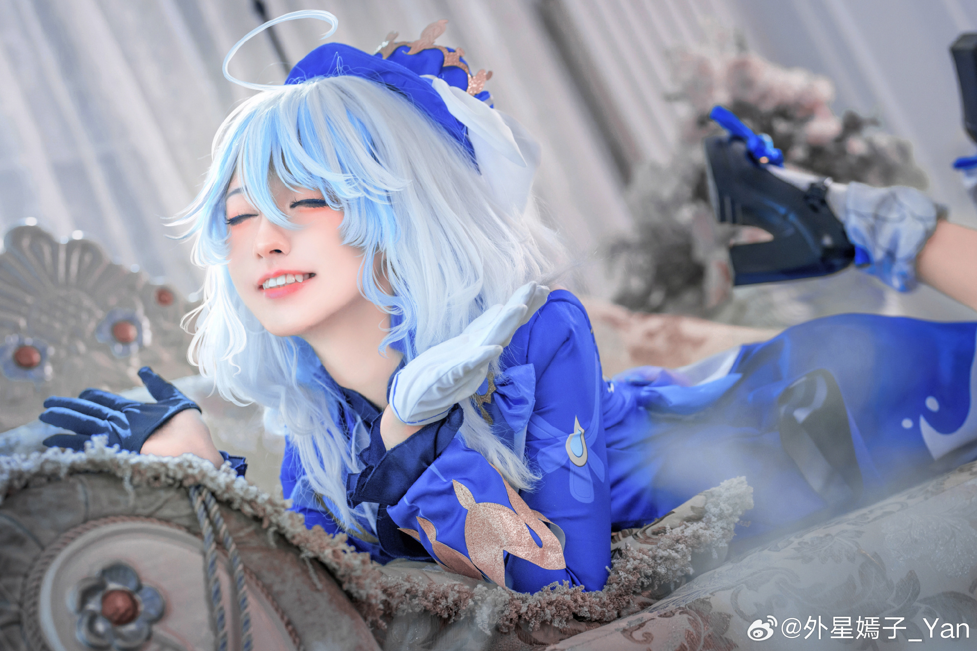 COSPLAY 永世领唱，无尽圆舞 原神 芙宁娜@外星嫣子_Yan COSPLAY-第3张