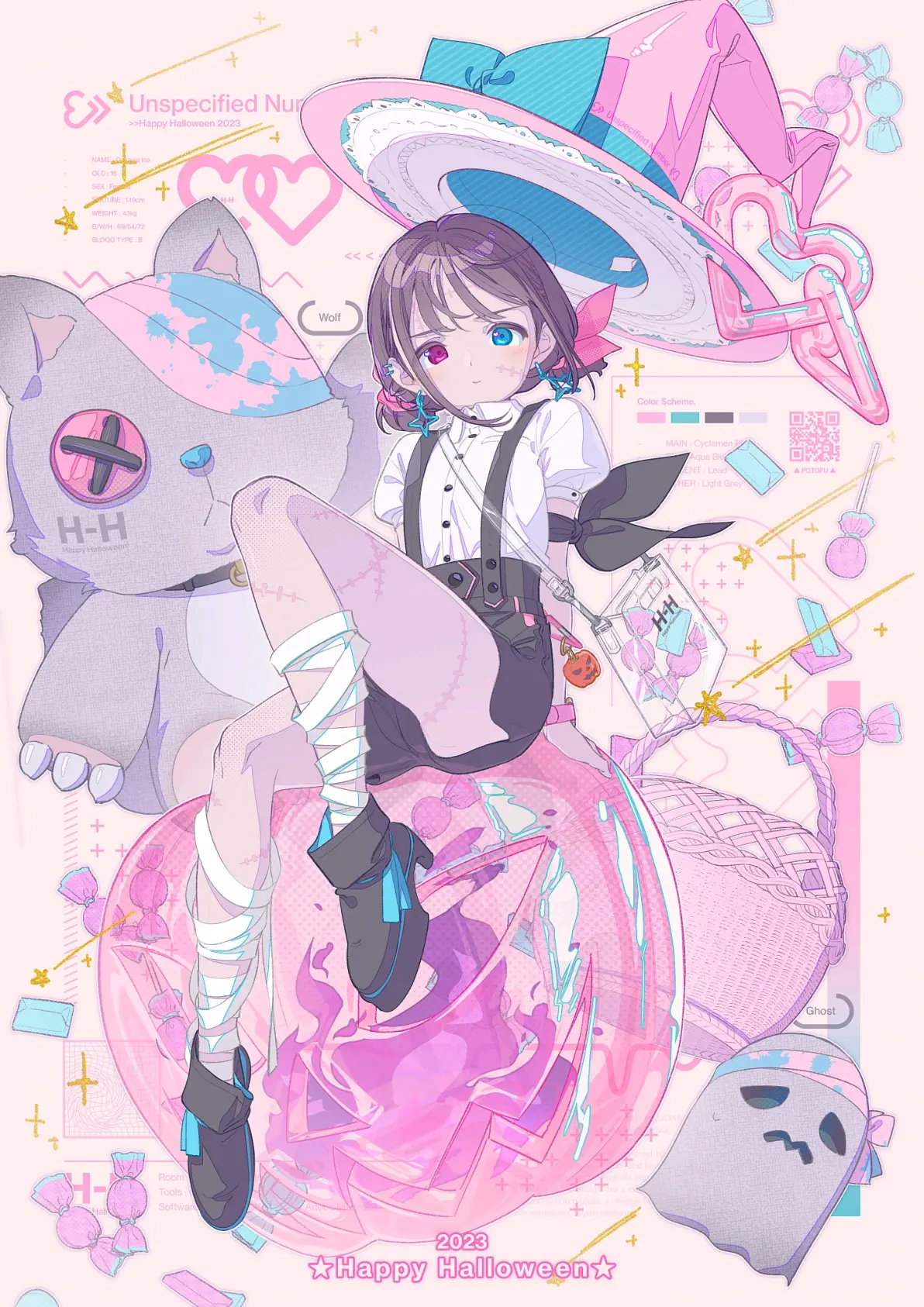 异彩夺目 – 异色瞳女子插画特辑
