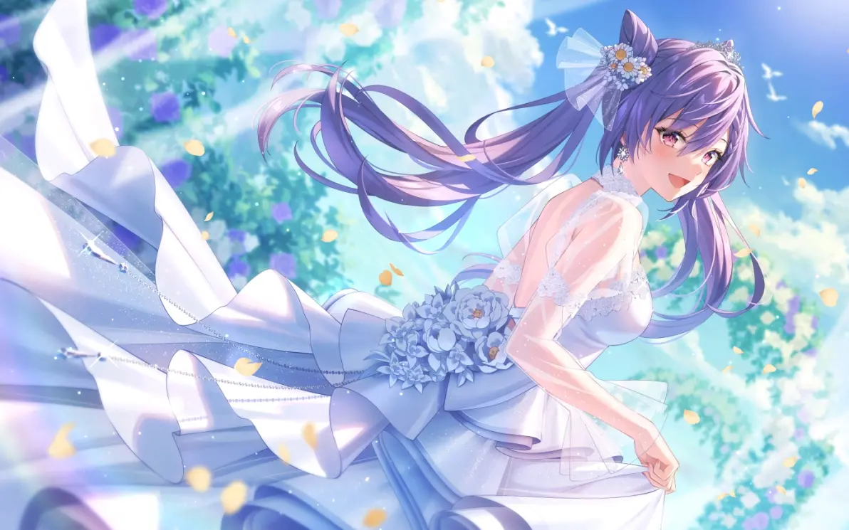 包裹幸福的瞬间♡ – 婚纱插画特辑