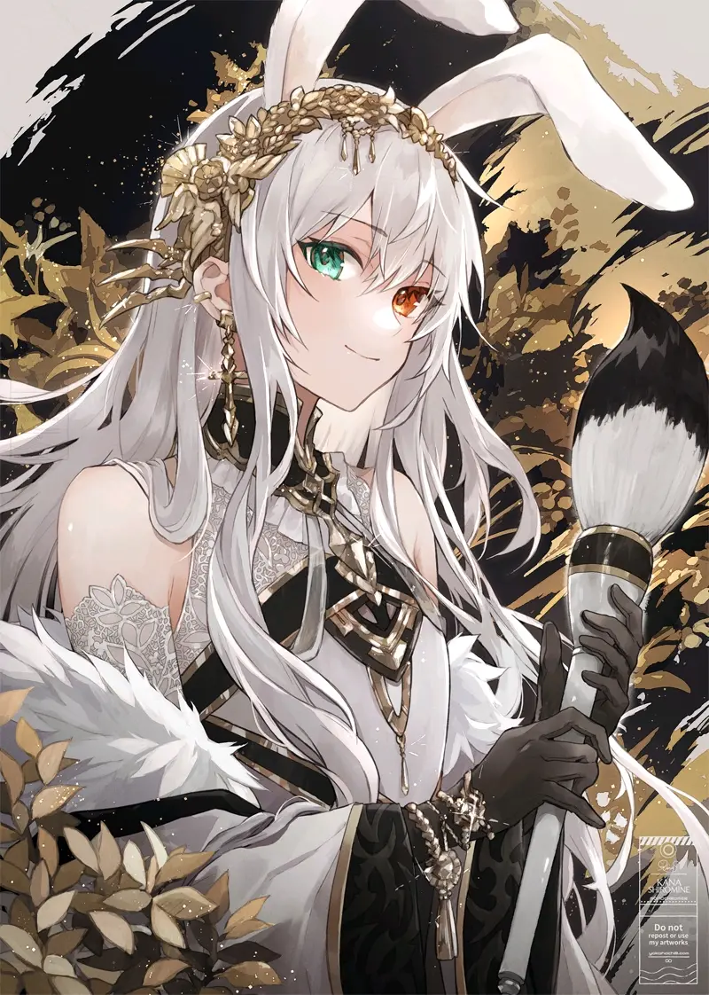 异彩夺目 – 异色瞳女子插画特辑