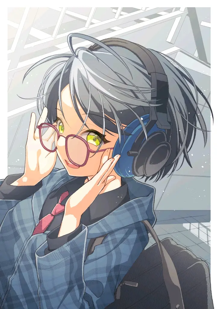 轻松休闲♡ – 校服×开衫卫衣女子插画特辑