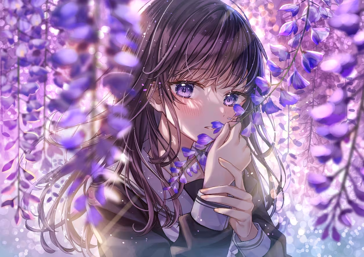 优雅花姿/紫藤花插画特辑