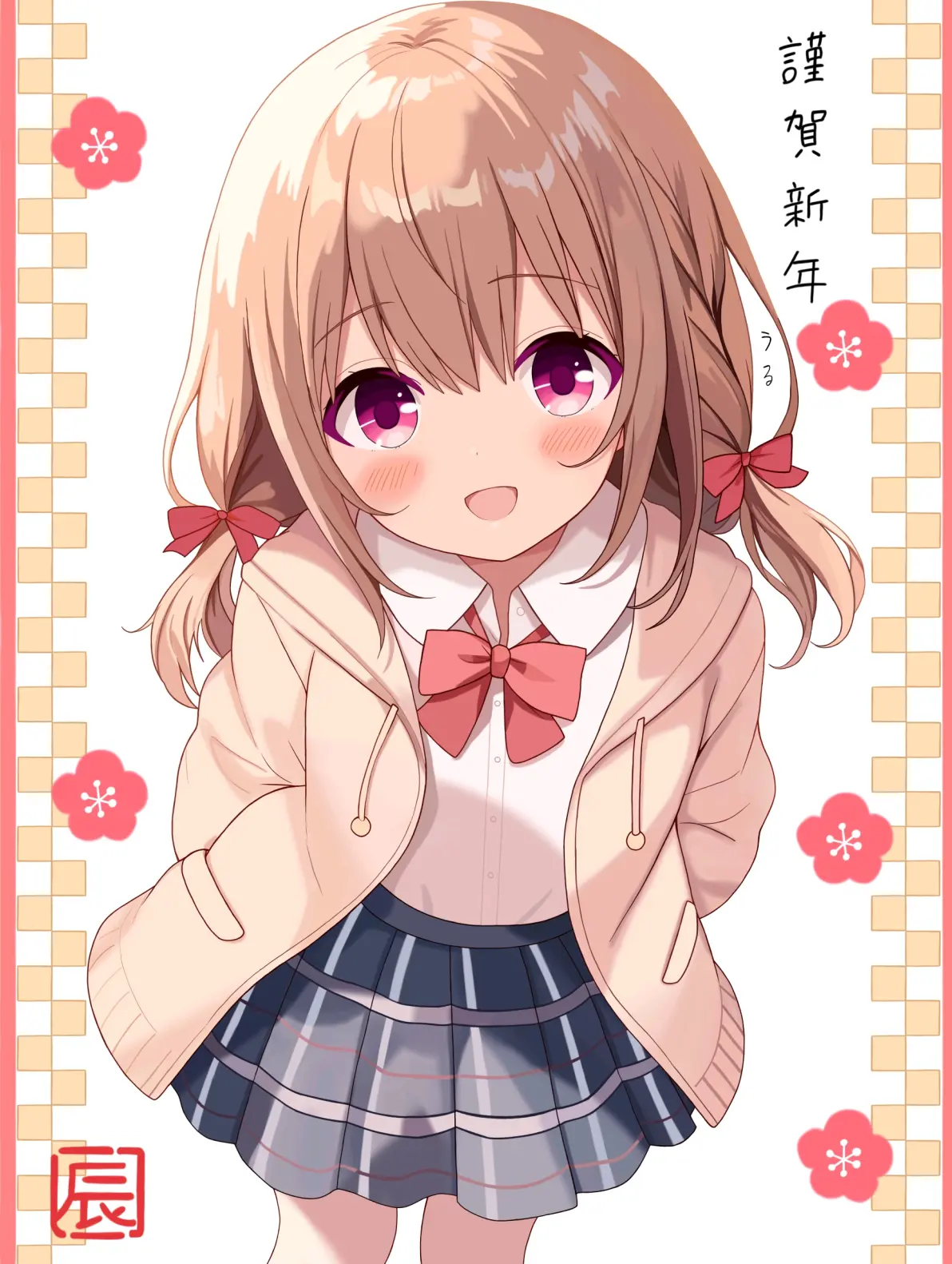 轻松休闲♡ – 校服×开衫卫衣女子插画特辑