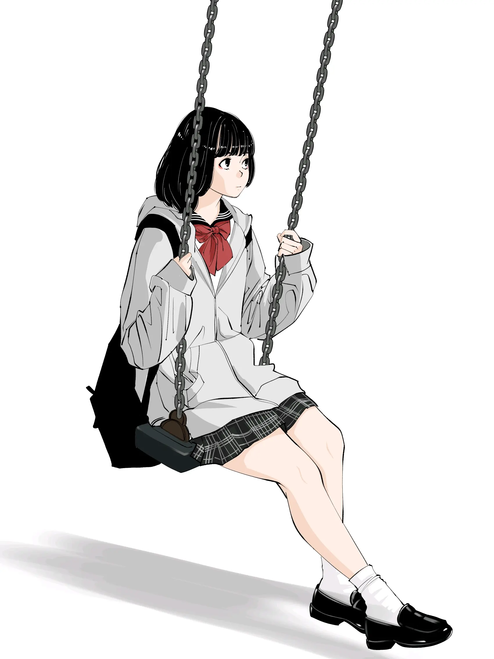 与校服绝配♡ – 乐福鞋插画特辑