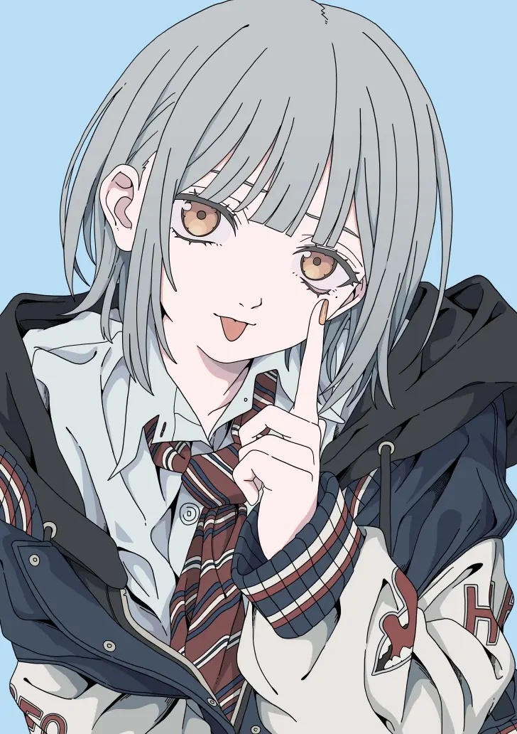 轻松休闲♡ – 校服×开衫卫衣女子插画特辑