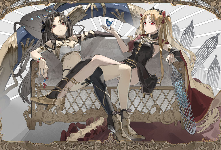 蓬松摇曳/双马尾公主头插画特辑