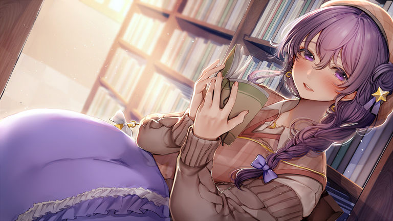 清纯可人/麻花辫女子插画特辑