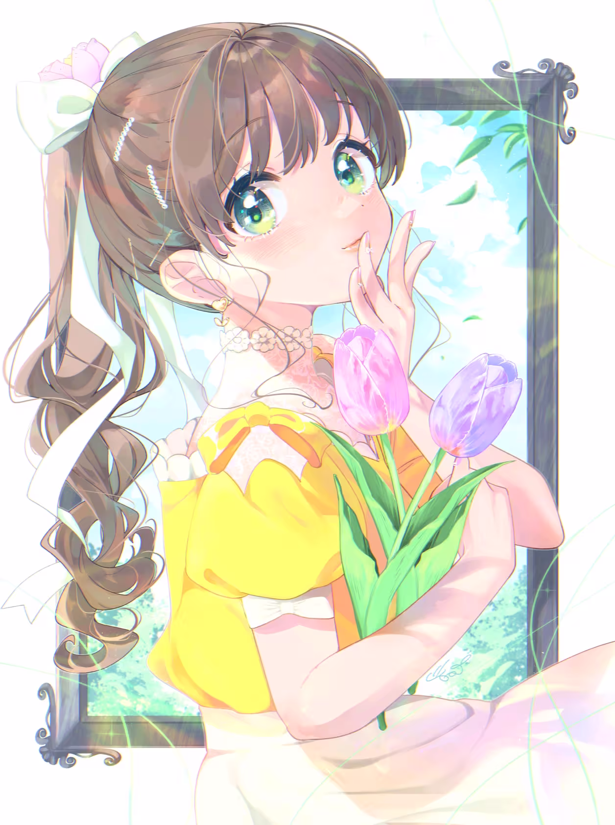 灌注思念 -郁金香插画特辑