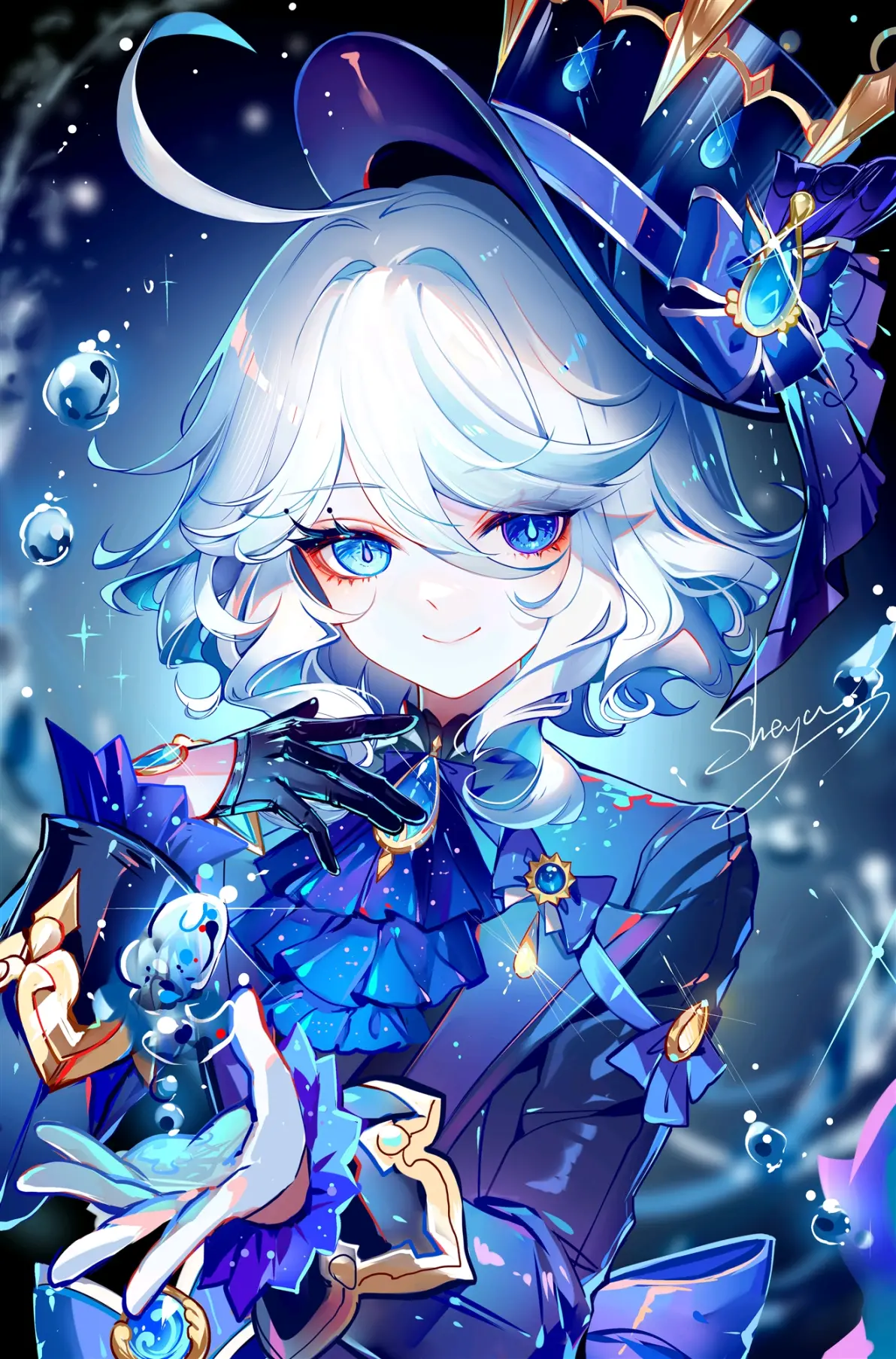 异彩夺目 – 异色瞳女子插画特辑
