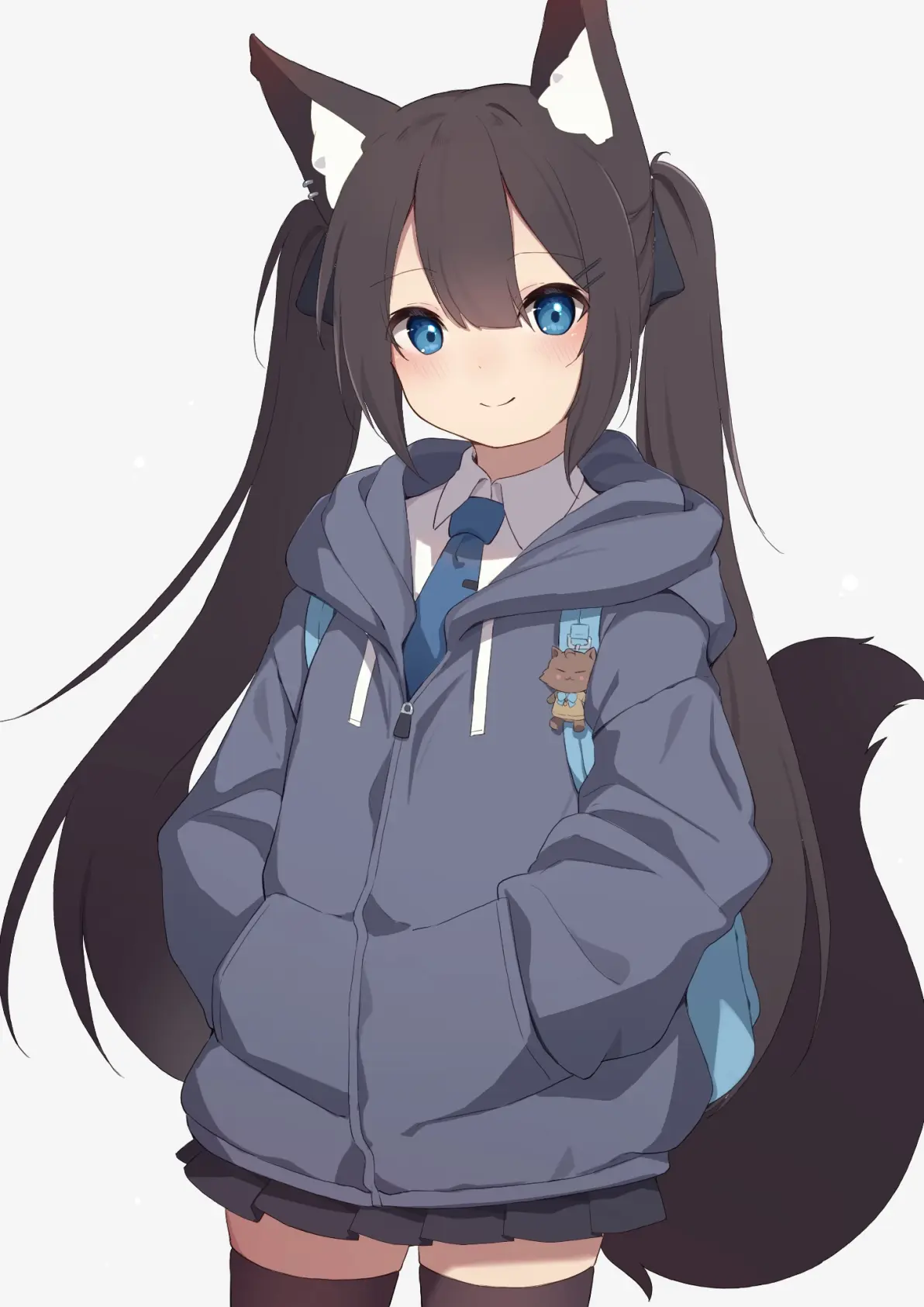 轻松休闲♡ – 校服×开衫卫衣女子插画特辑