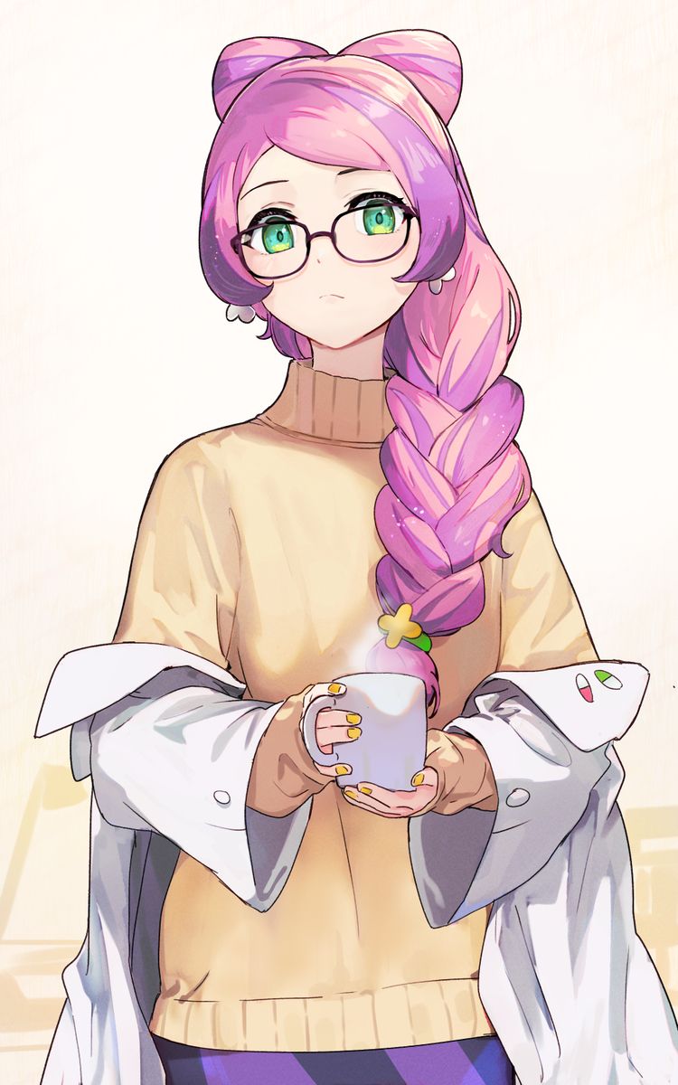 清纯可人/麻花辫女子插画特辑