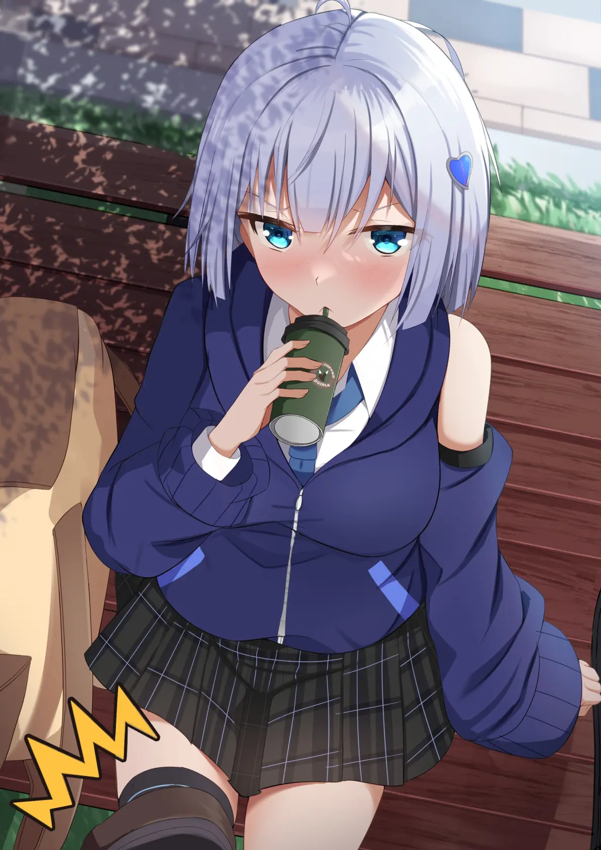轻松休闲♡ – 校服×开衫卫衣女子插画特辑