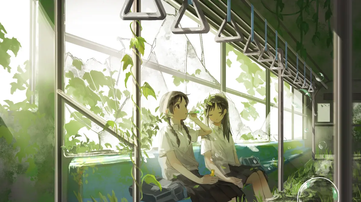 短暂的虹色光辉 – 肥皂泡插画特辑