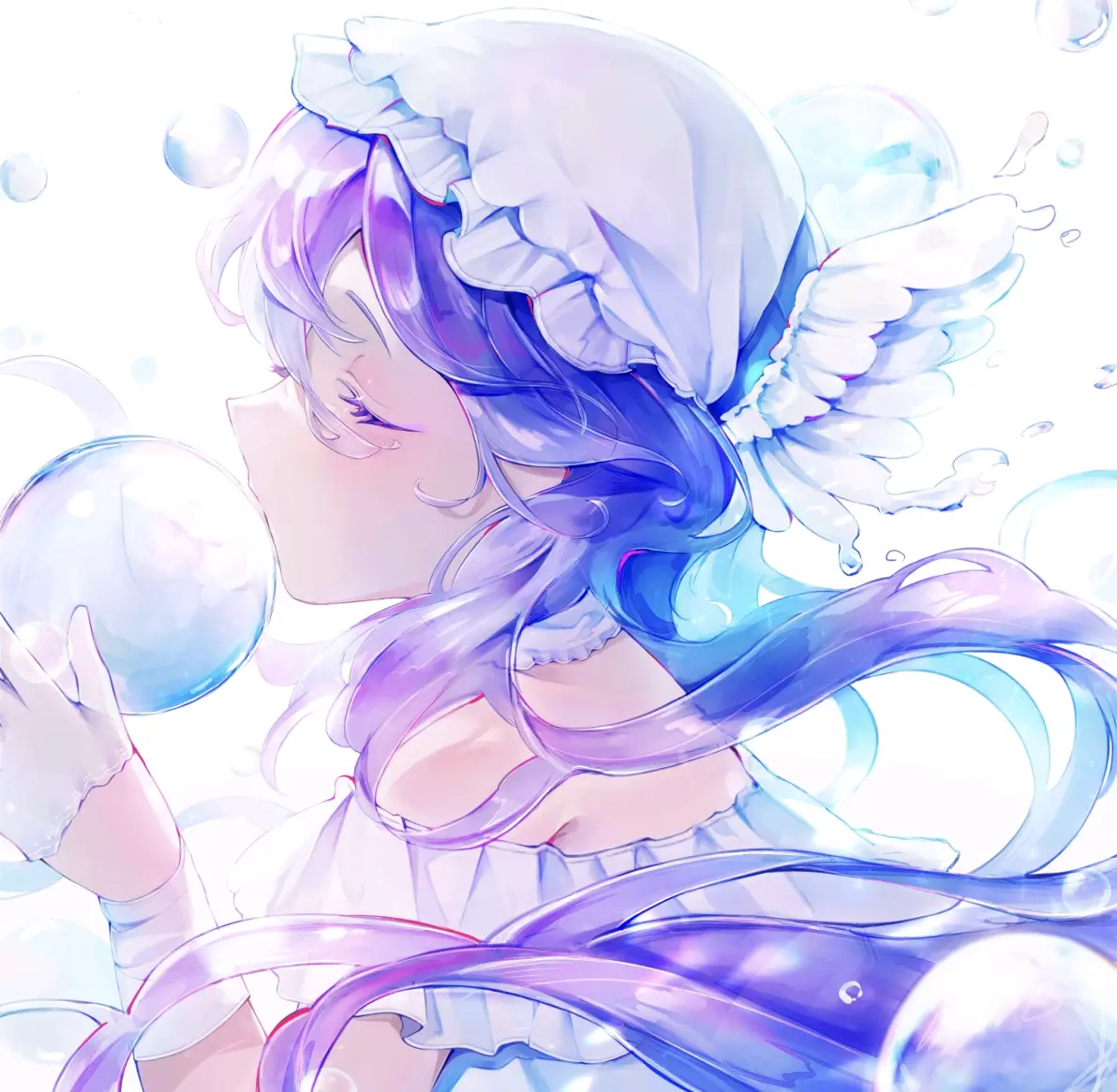 短暂的虹色光辉 – 肥皂泡插画特辑