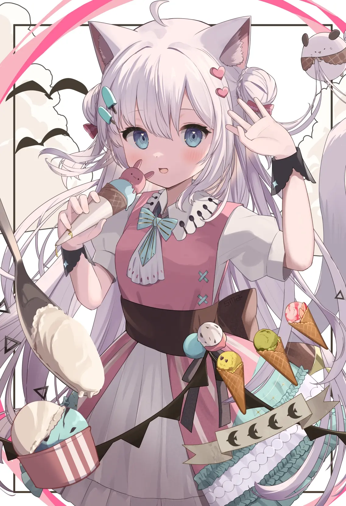 凉爽又甜美♡ – 冰淇淋插画特辑