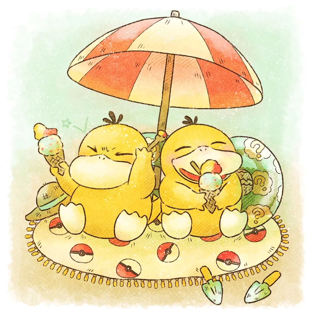 凉爽又甜美♡ – 冰淇淋插画特辑