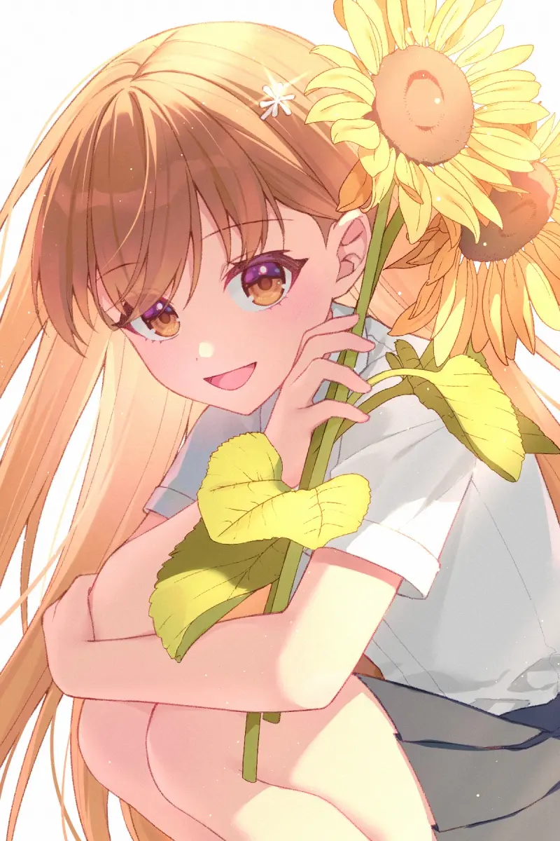象征夏天的花卉 – 向日葵插画特辑