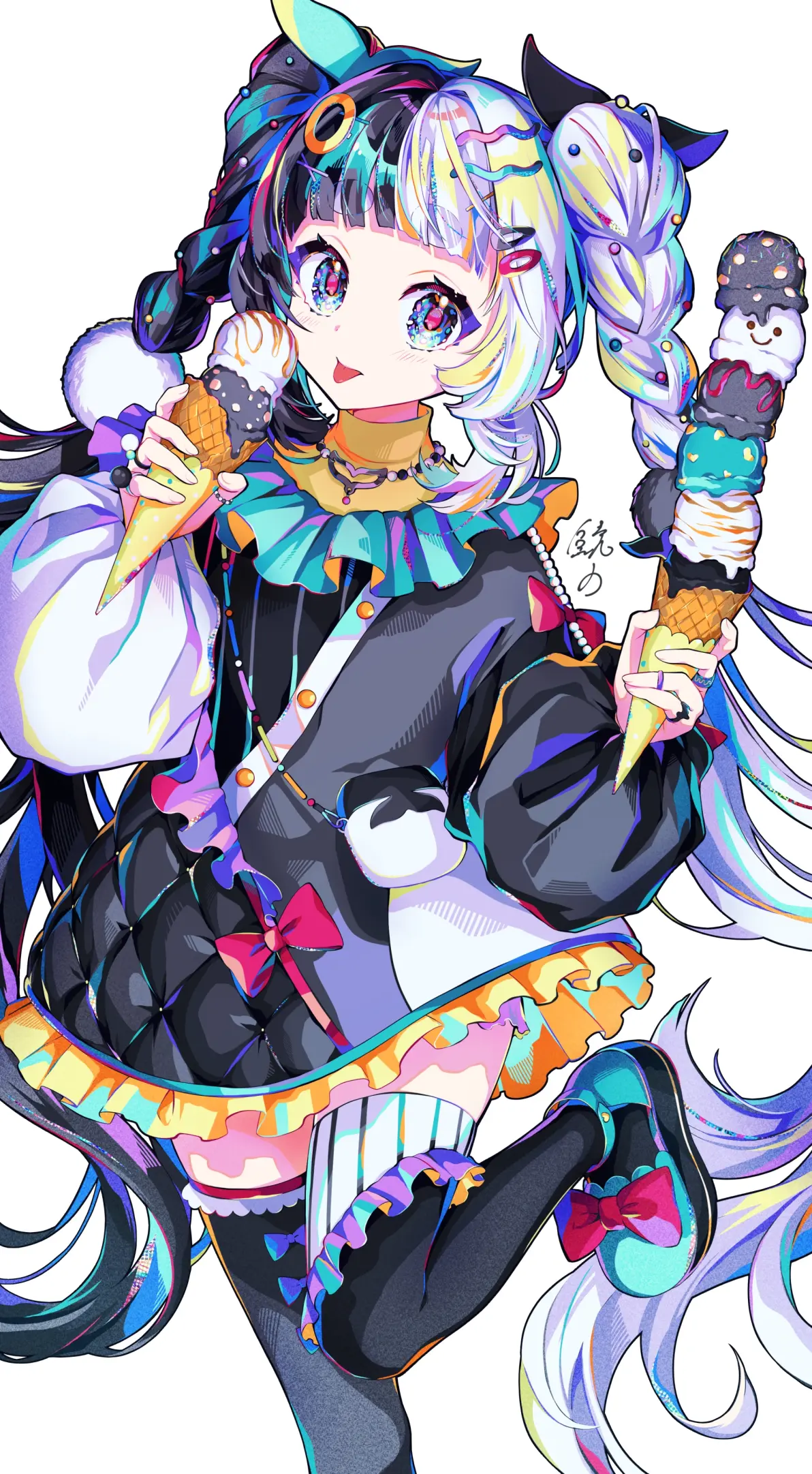 凉爽又甜美♡ – 冰淇淋插画特辑
