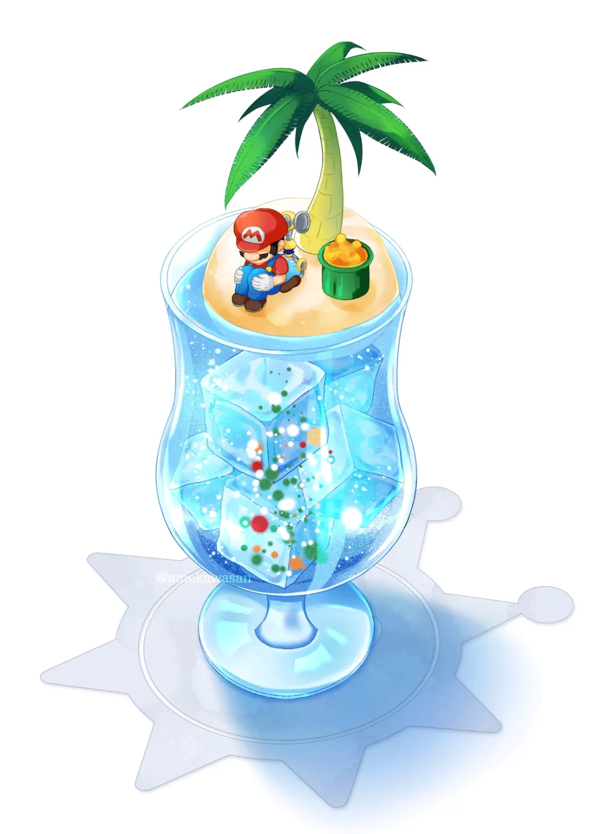 甜蜜又清爽♡ – 冰淇淋汽水插画特辑