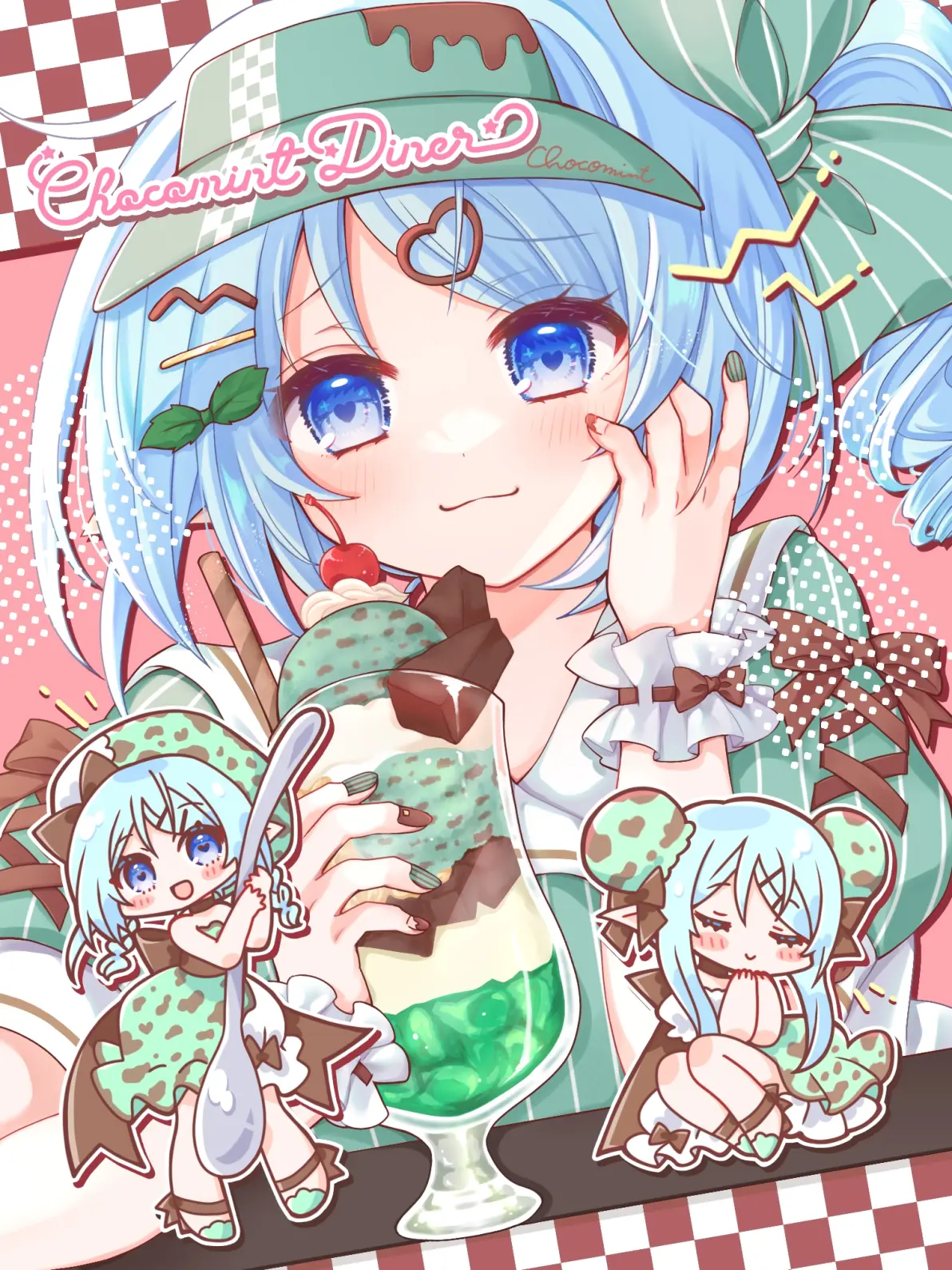 满满的甜蜜♡ – 芭菲插画特辑