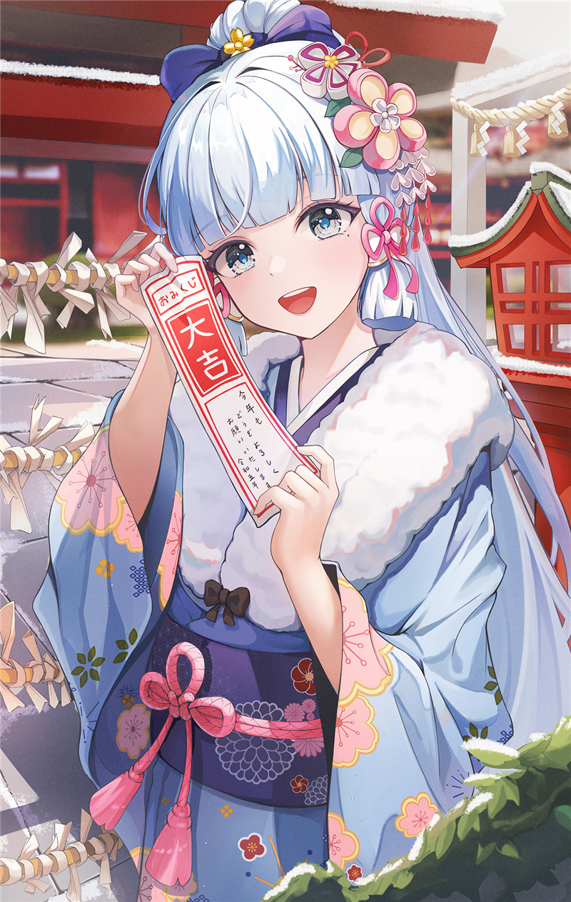 原神神里绫华角色立绘4K8K超清壁纸插画(第二期)