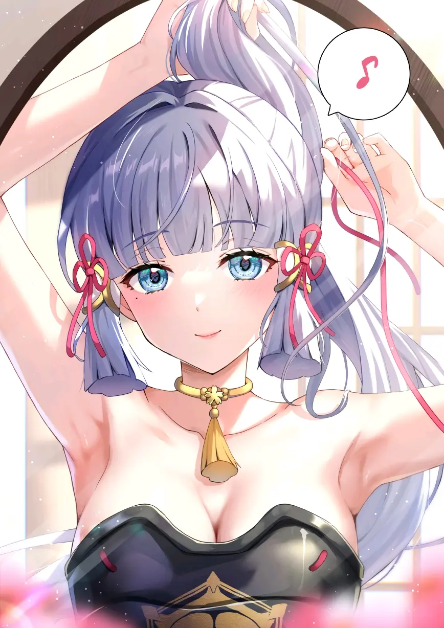 打起精神！ – 绑头发插画特辑