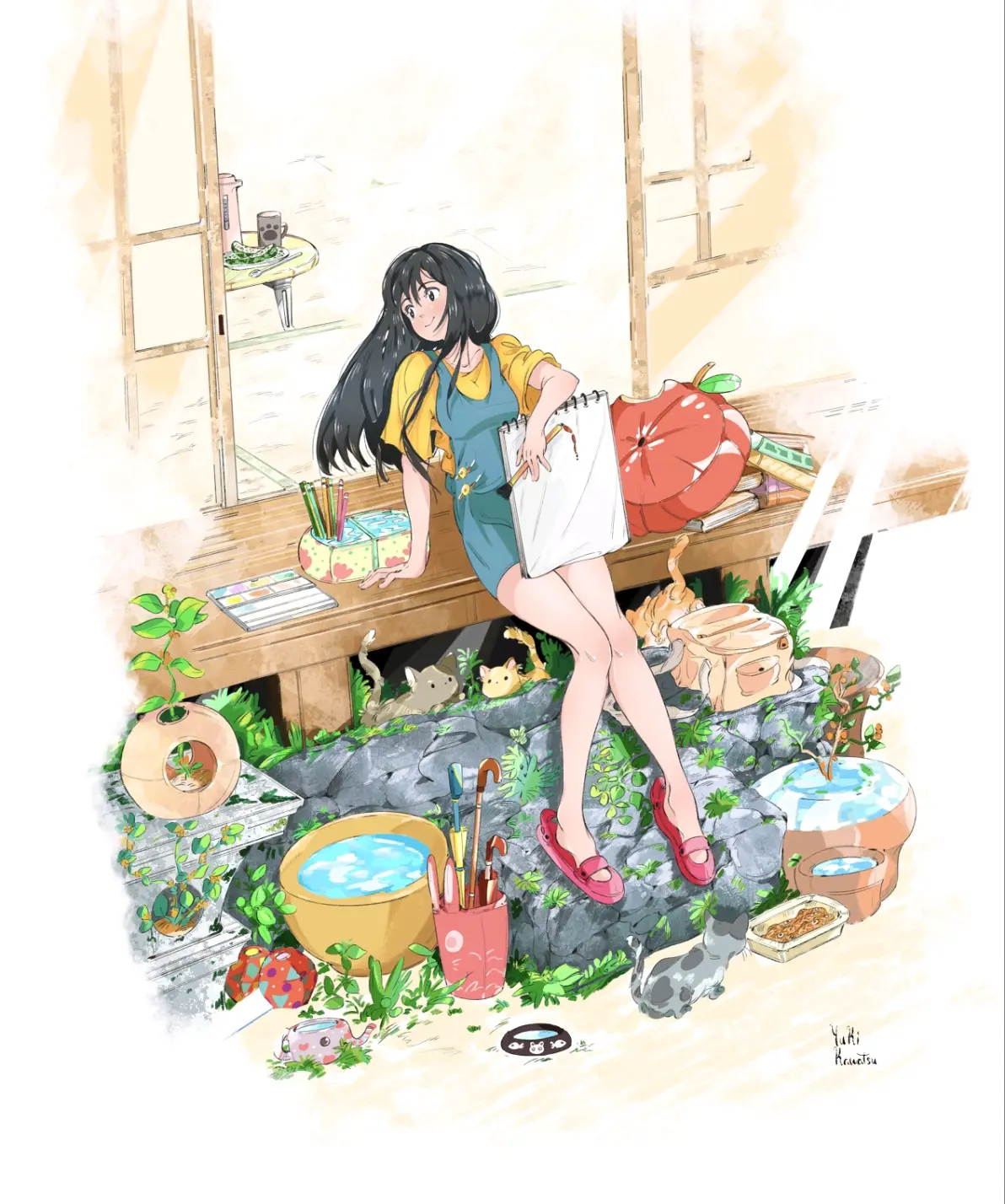 极具氛围的场所 – 廊台插画特辑