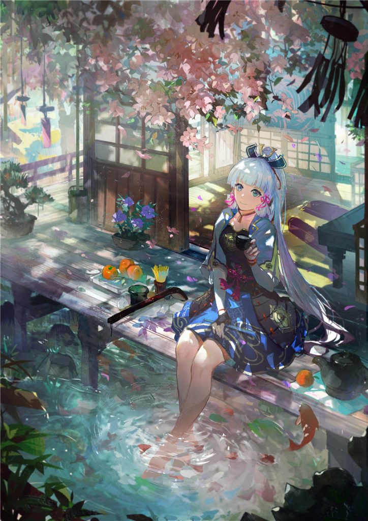 原神神里绫华同人壁纸原画游戏插画动漫超清(第一期)