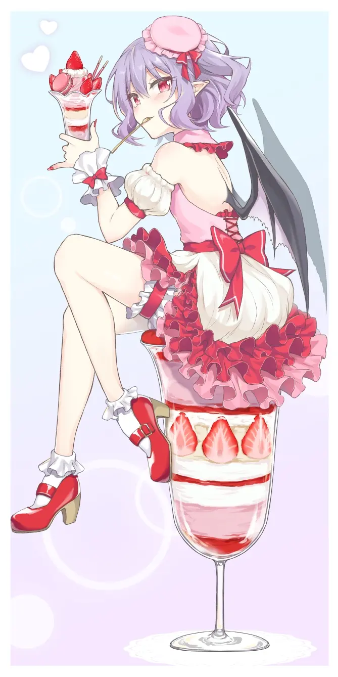 满满的甜蜜♡ – 芭菲插画特辑