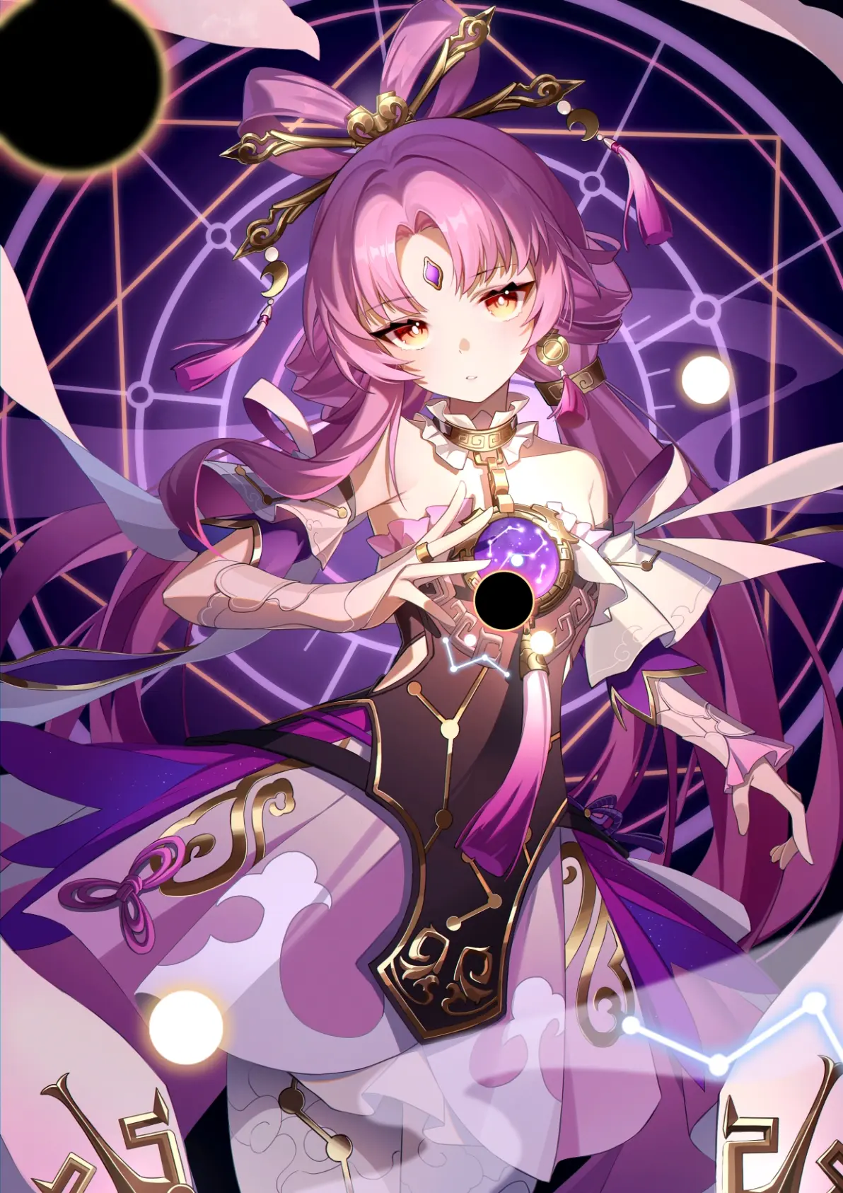 宛如花仙子♡ – 粉色长发女子插画特辑