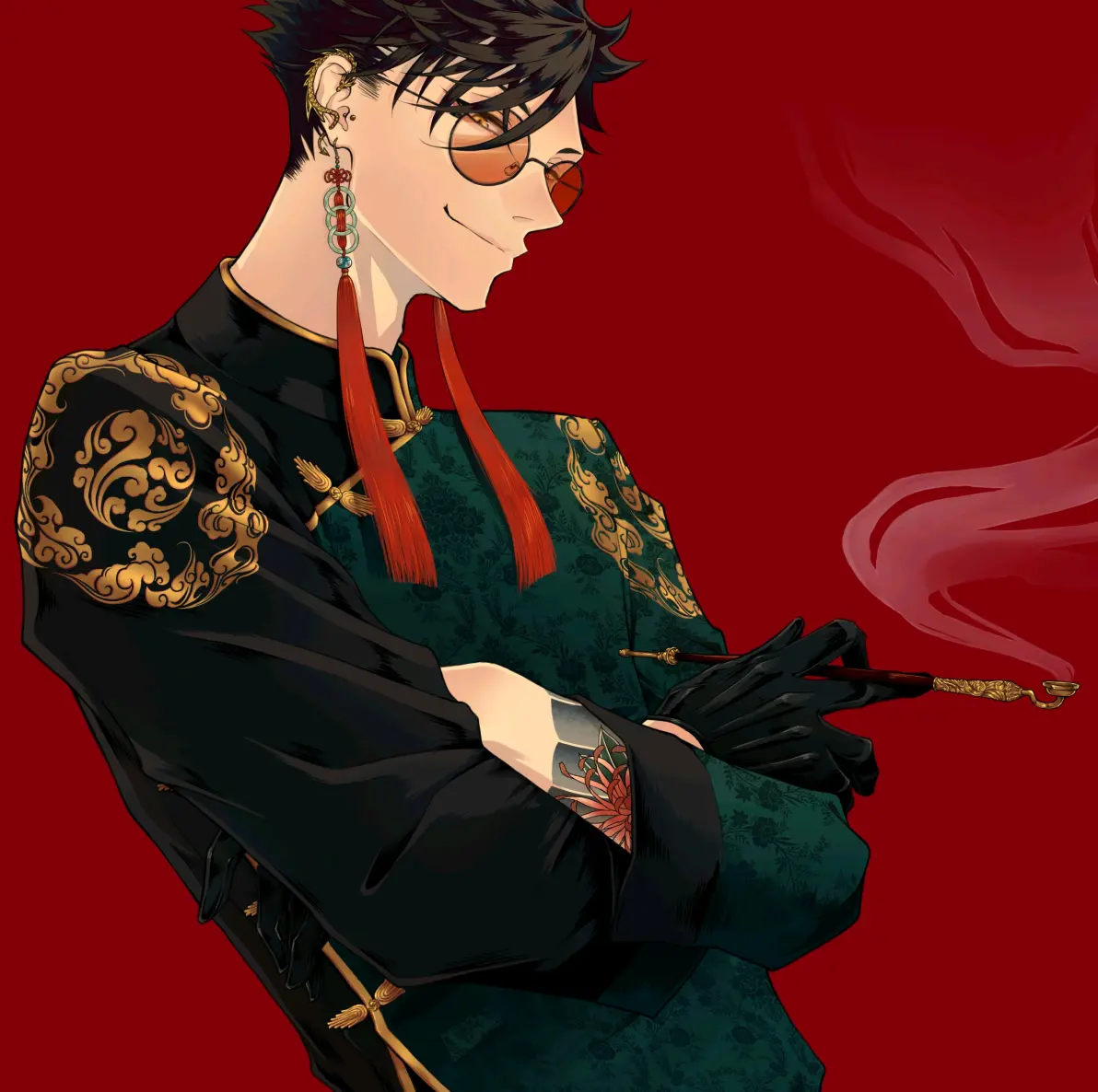 诉说情感的姿势 – 双手环胸插画特辑