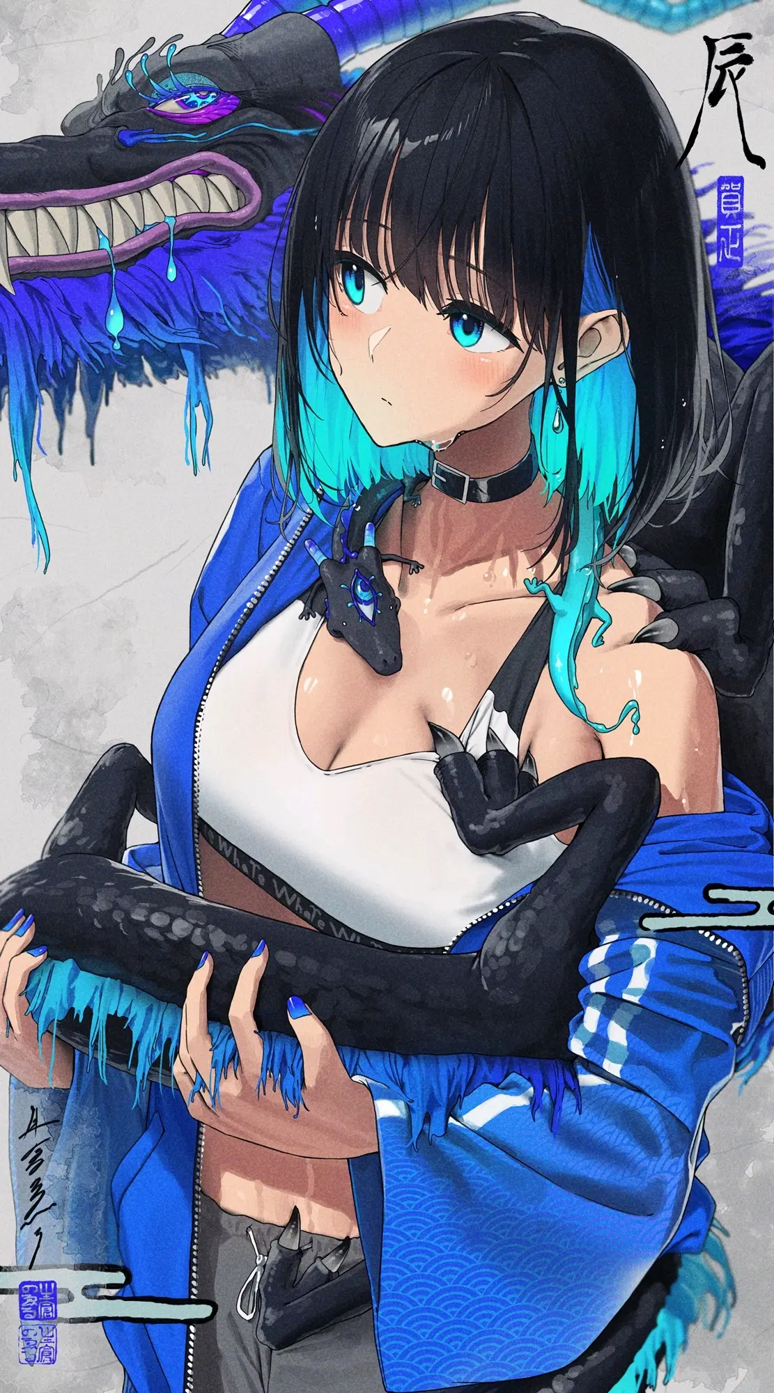 若隐若现的鲜艳色彩 – 内层挑染插画特辑