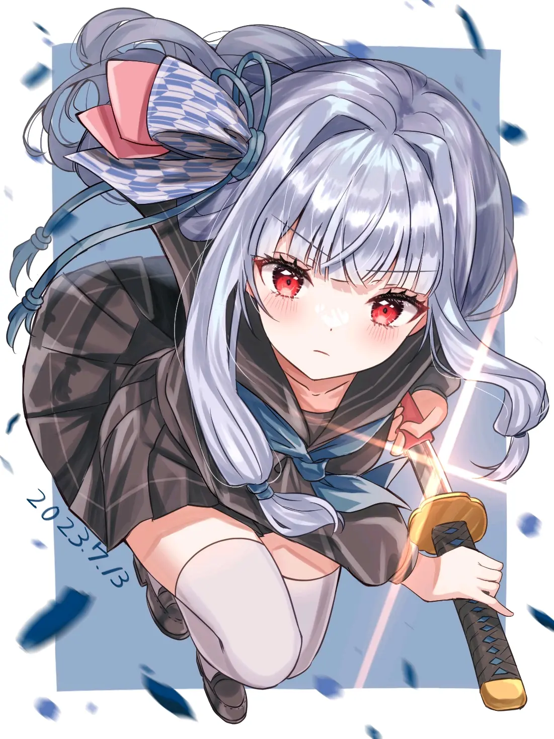 锋芒毕露 – 「日本刀和女子」插画特辑