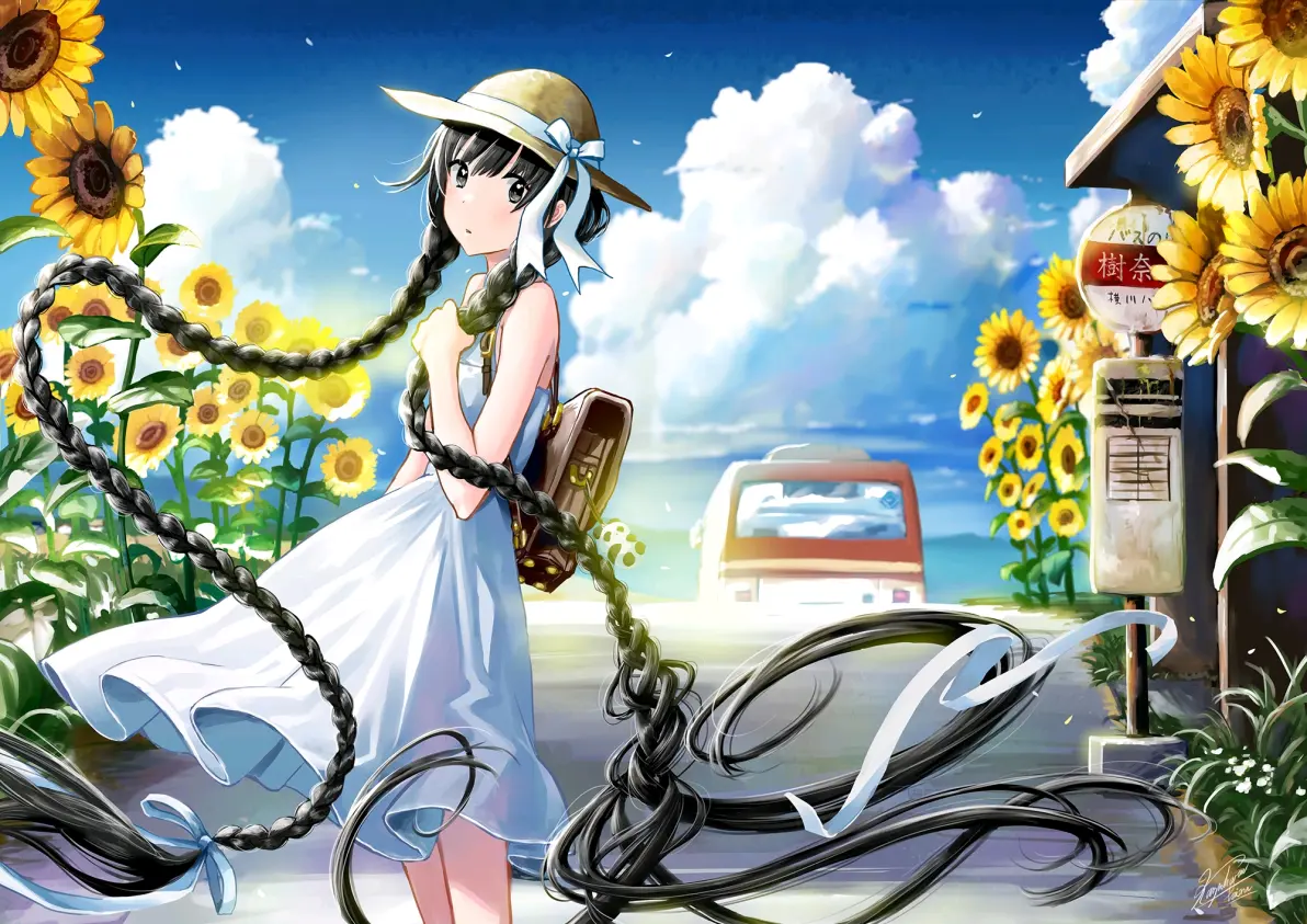 优雅又飘逸 – 超长发插画特辑