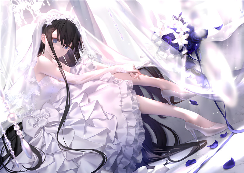 动漫婚纱花嫁少女角色主题图集原画插画线稿立绘图片素材美术资料(二期更新)[1243P-2.75G]