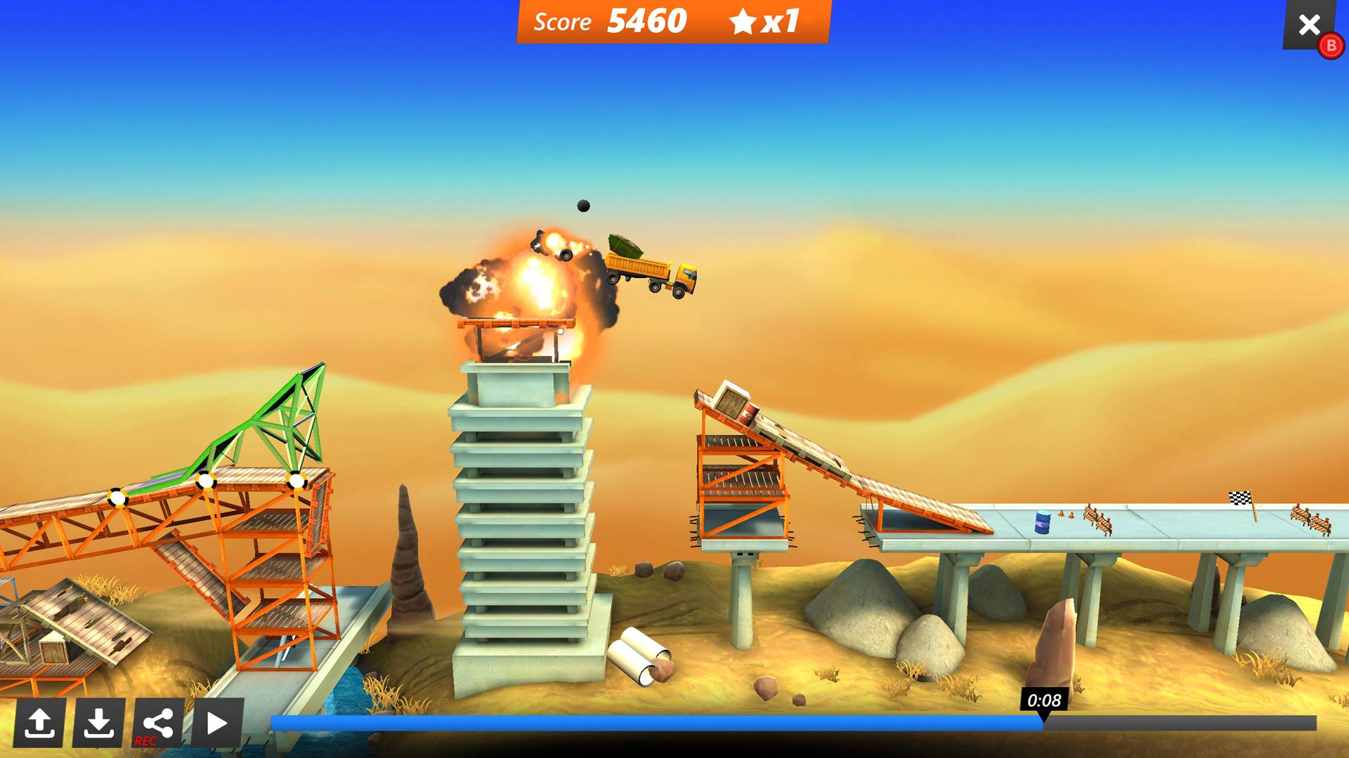 桥梁建造师：特技/Bridge Constructor Stunts
