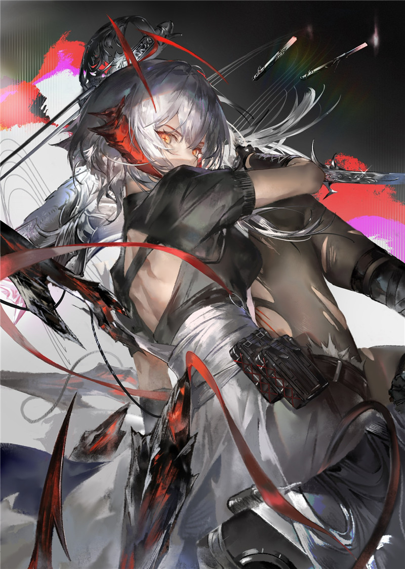 明日方舟维什戴尔官方立绘高清原画4K8K超清壁纸高清美术图片素材