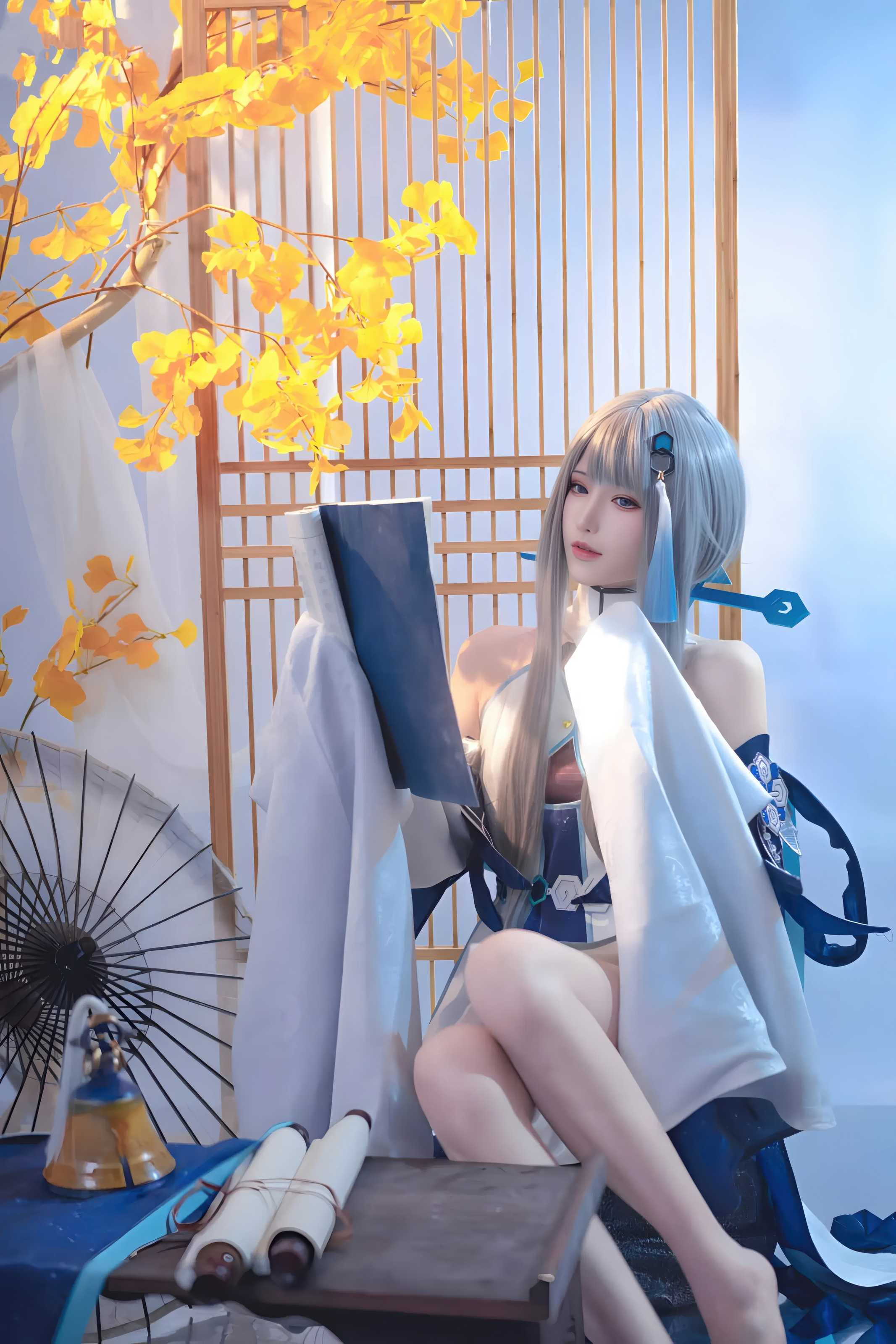 花兮_honoka 原神 归终，璃月古韵与现代光影交织的尘世闲游写真纪行