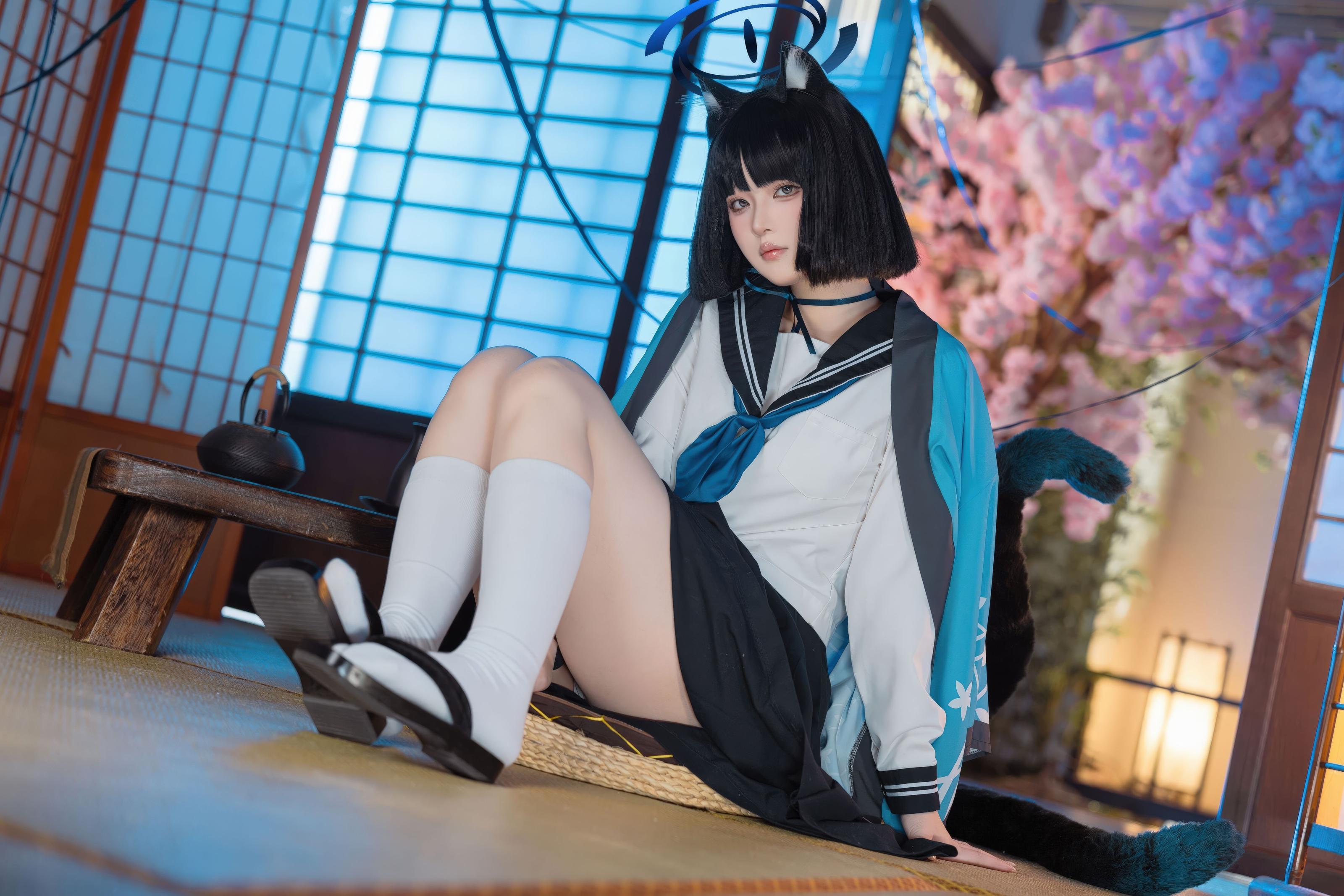 屿鱼Yukako 蔚蓝档案 桐生桔梗,摄影师镜头下夏日海风与学院制服的浪漫邂逅 屿鱼Yukako 蔚蓝档案 桐生桔梗,摄影师镜头下夏日海风与学院制服的浪漫邂逅