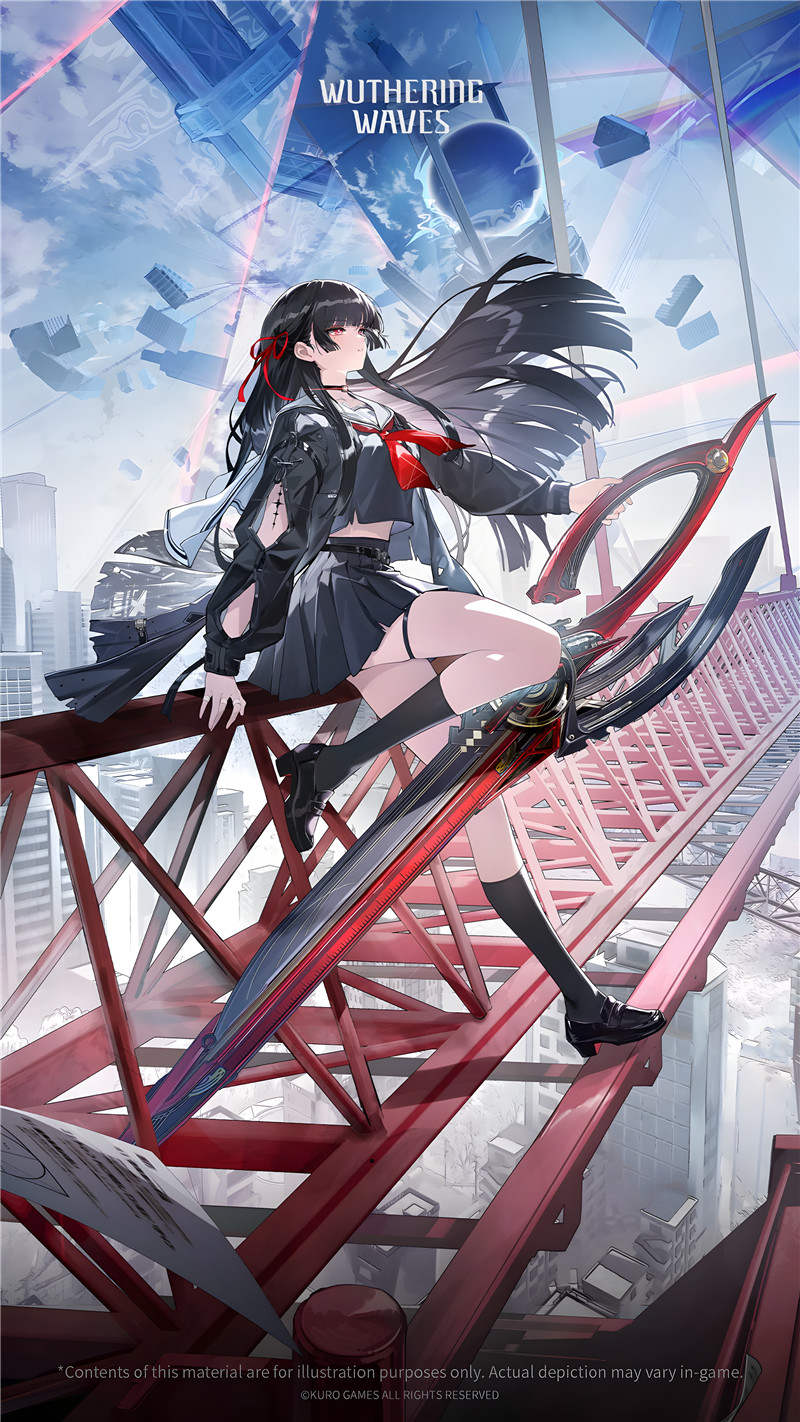 鸣潮角色朽叶千咲PNG立绘4K8K高清图集插画手机电脑壁纸