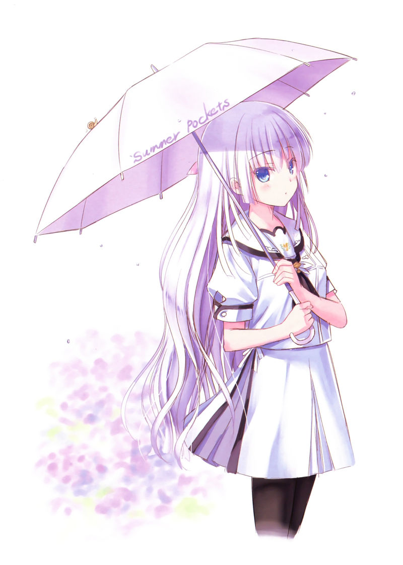 Summer Pockets 人气角色鸣濑白羽 高清图片CG包